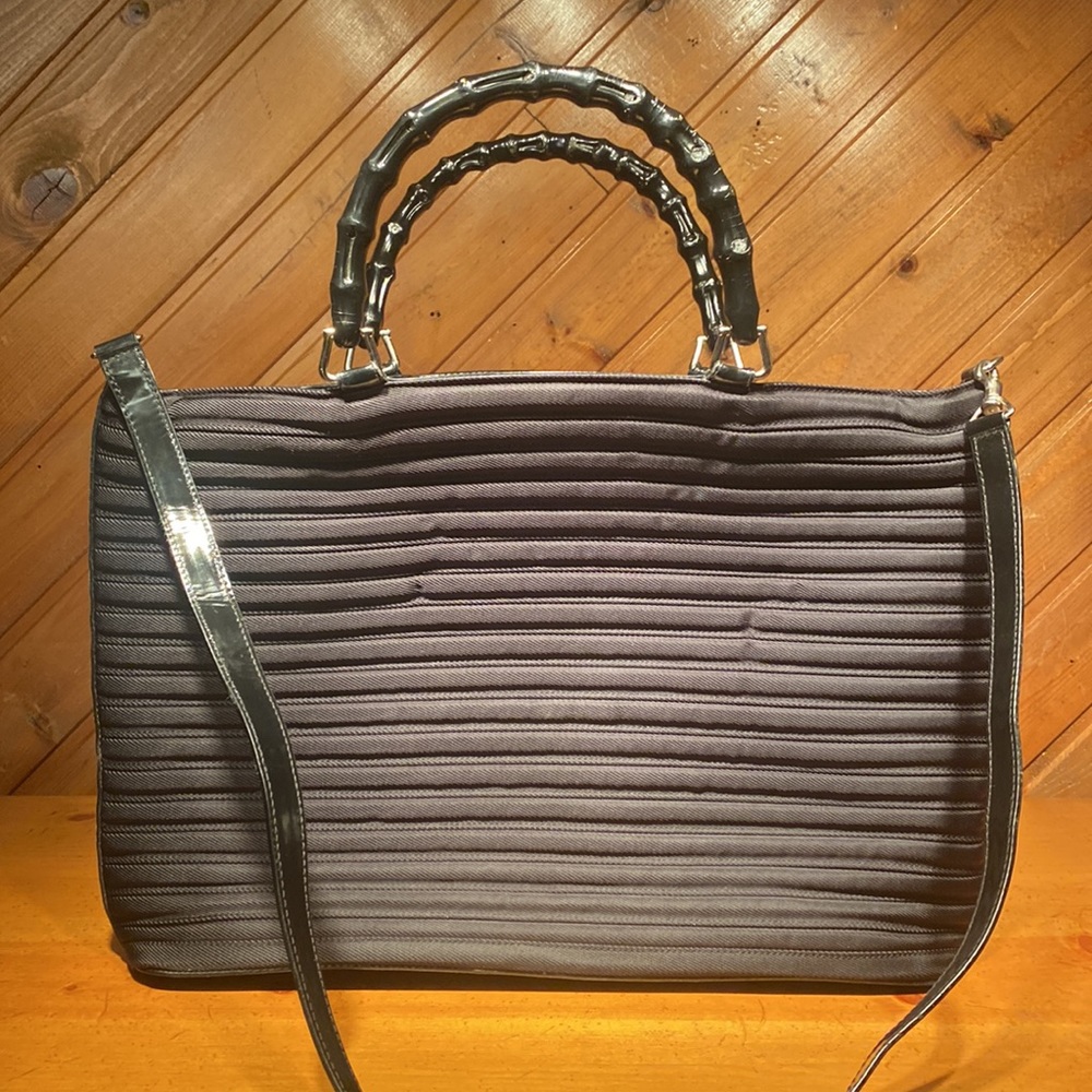 EUC Gucci Bamboo Quilted Two Way Tote Black